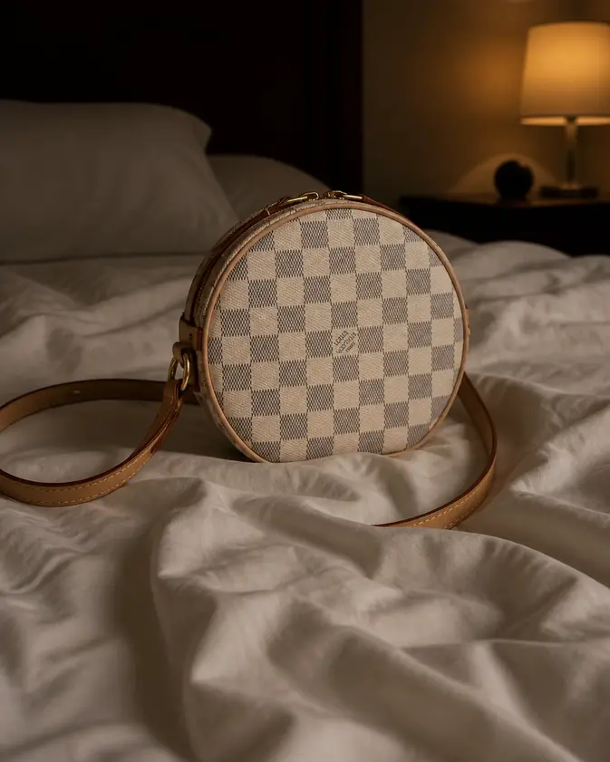 Damier Azur Boite Chapeau Souple PM N40333 photo review