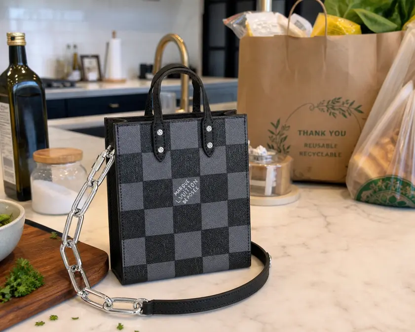 Damier Checkerboard Sac Plat XS Bag N60479 photo review