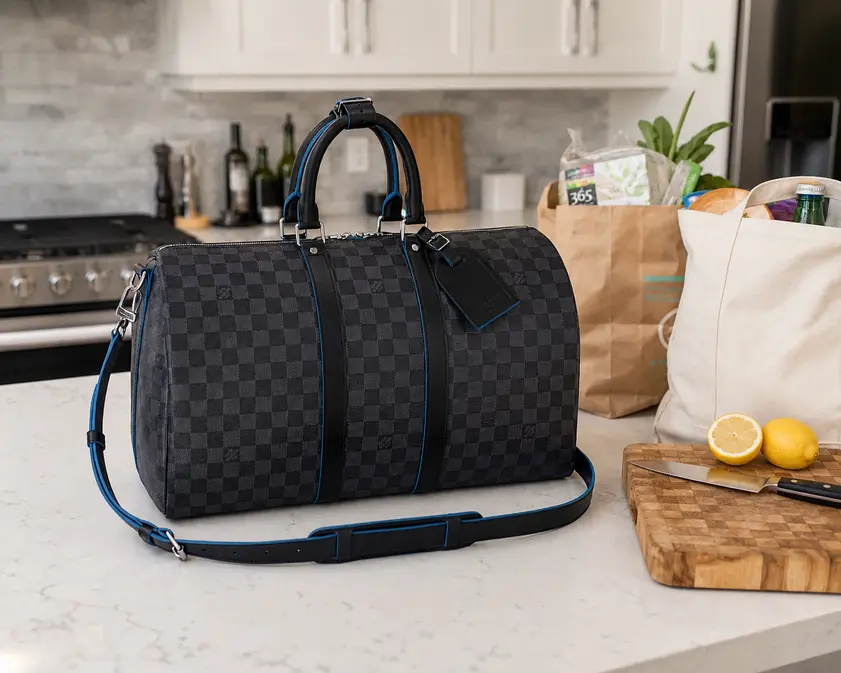 2018 Keepall Bandouliere 45-Neon N42435 photo review
