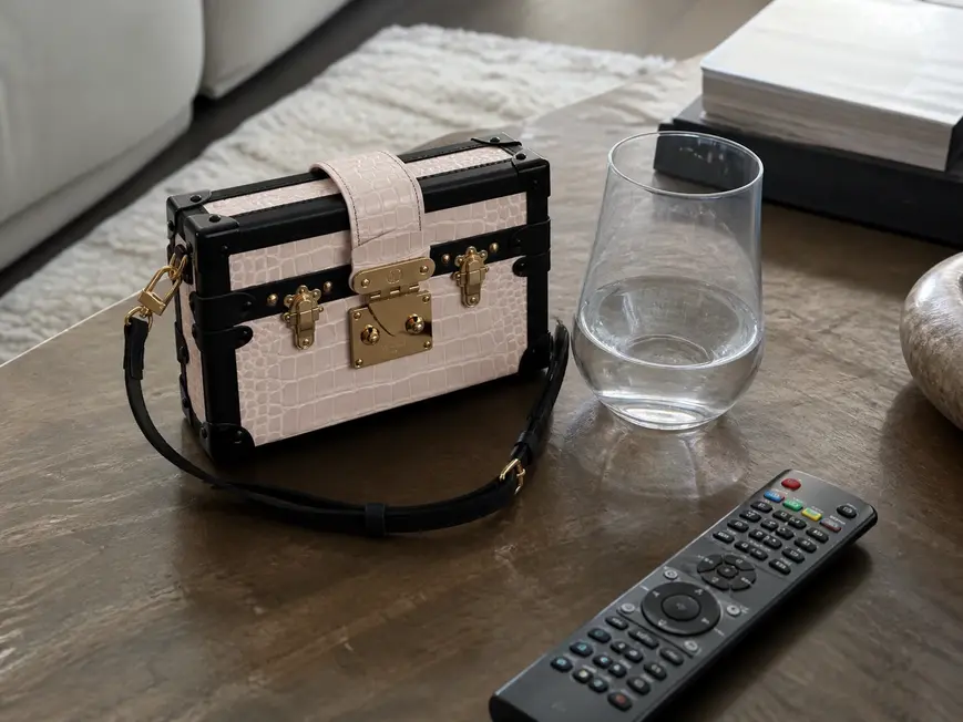 Crocodilian Leather Petite Malle N96643 photo review