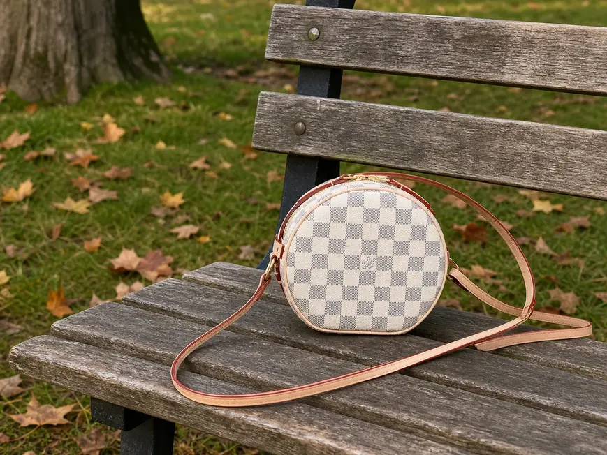 Damier Azur Boite Chapeau Souple PM N40333 photo review