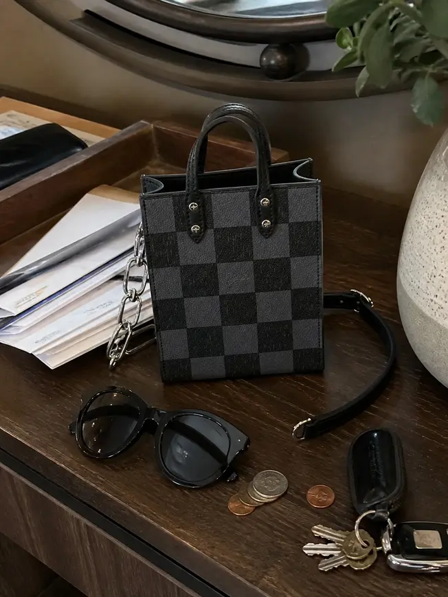 Damier Checkerboard Sac Plat XS Bag N60479 photo review